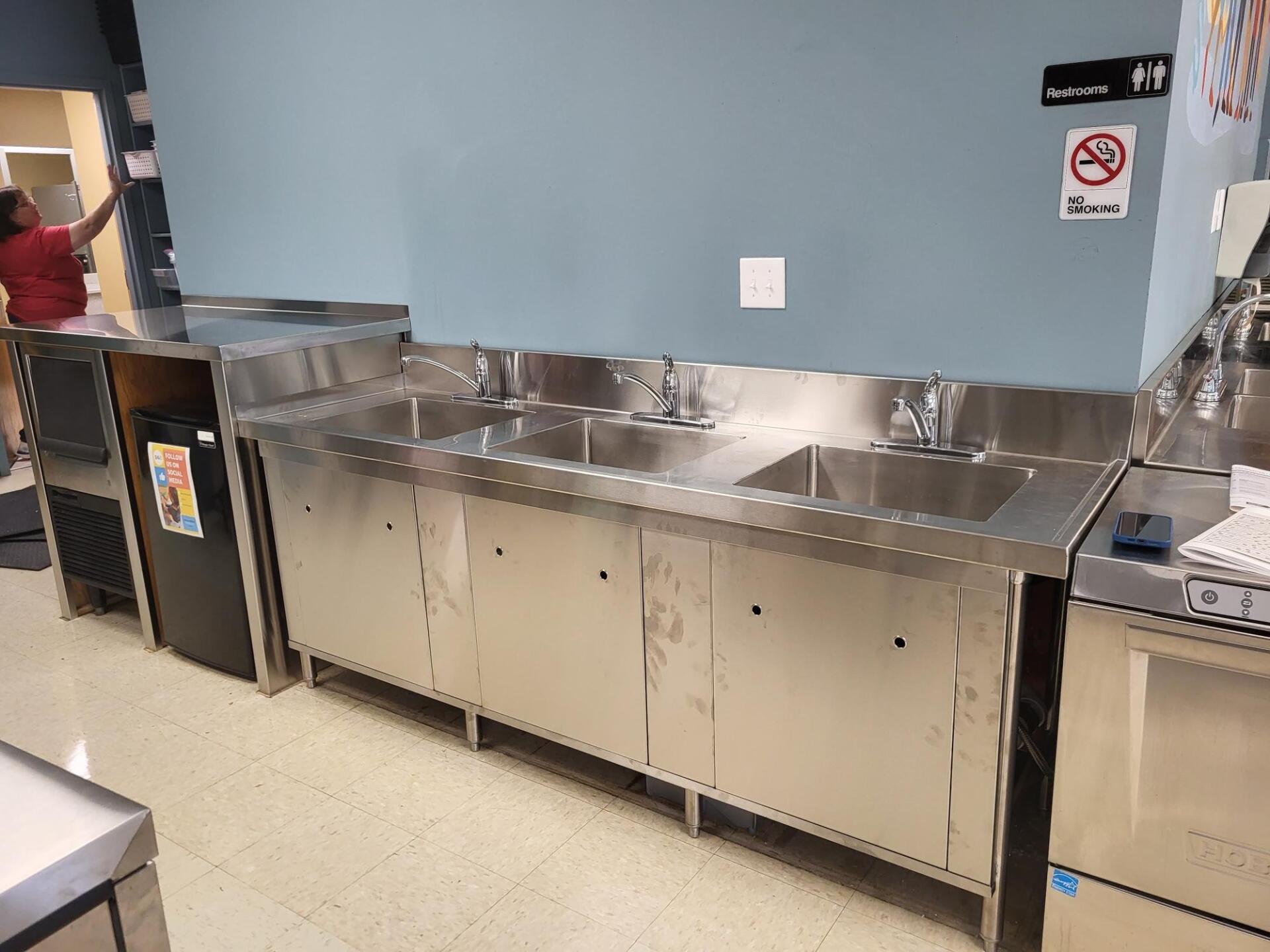 JC Love Kitchen Installation. Industrial Sinks