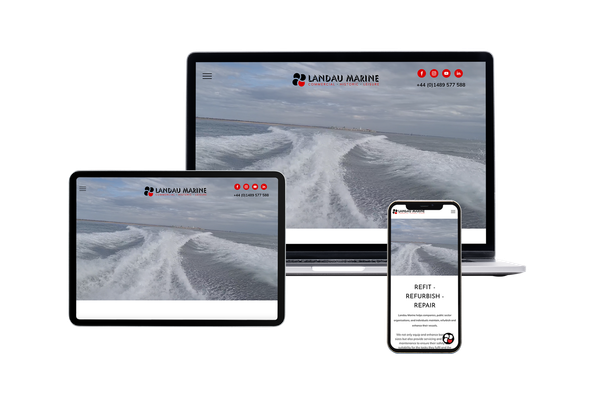 Landau Marine Website & SEO Service in Southampton