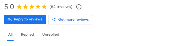 Screenshot of Overt Digital Media's Google Business Profile showing 64 five star reviews