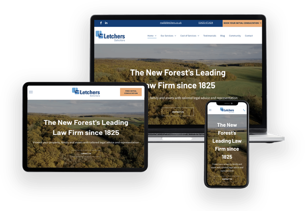 Modern websites for law firms in Bournemouth, Southampton  and The New Forest