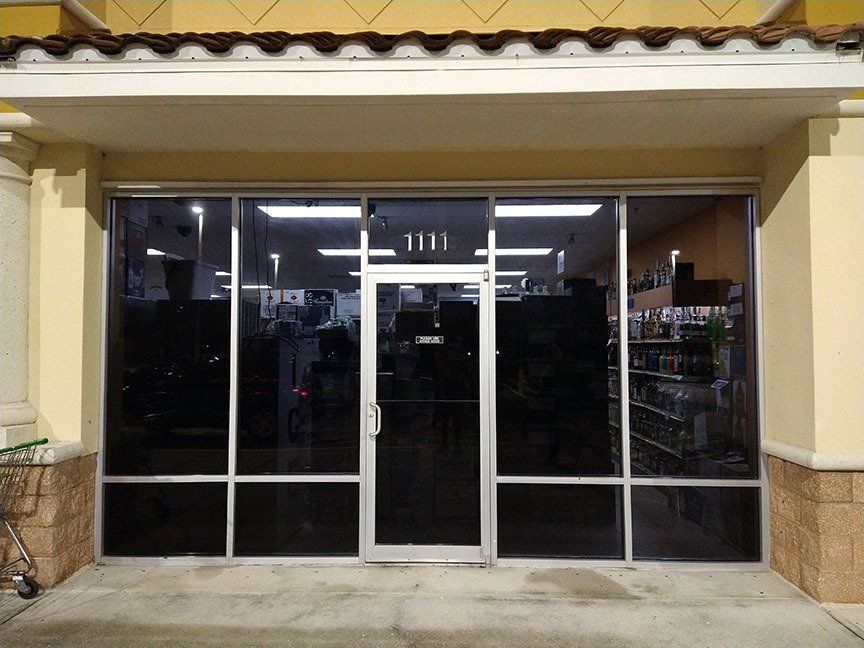 A store front with the number 1111 on it