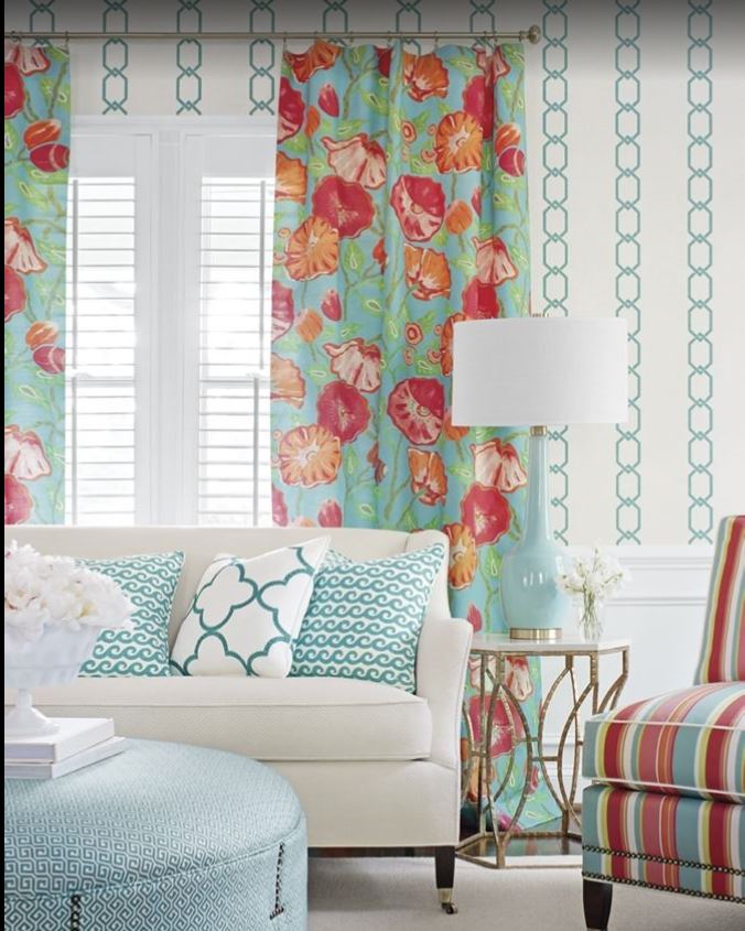 Flower Curtain — Sebastian, FL — Merriweather Home Design Concepts LLC