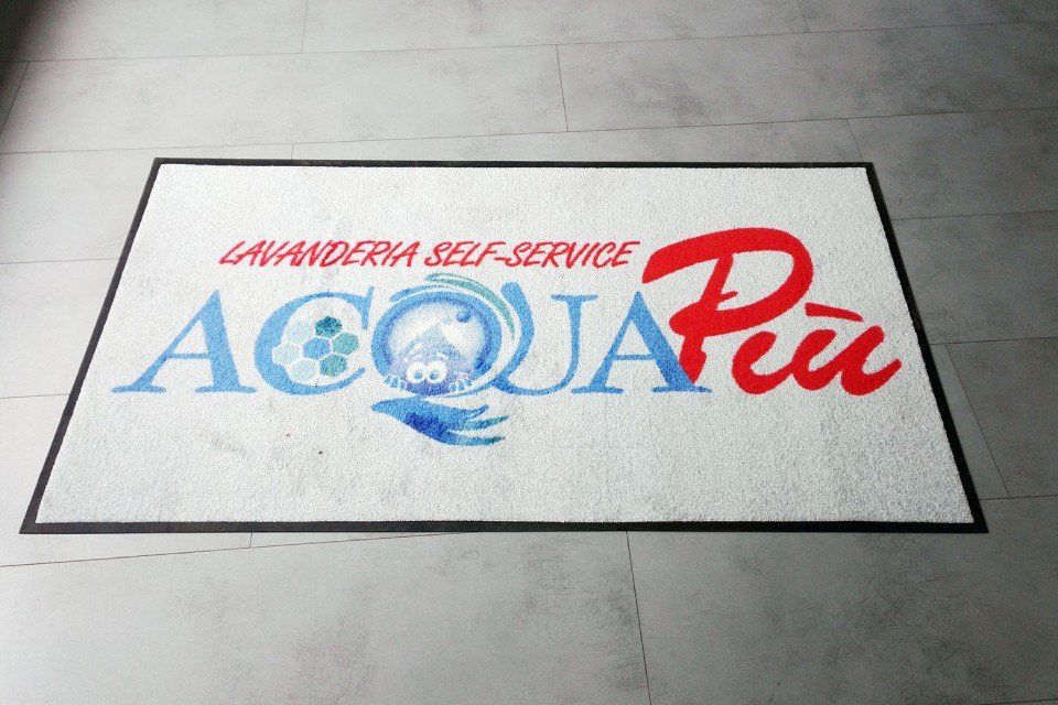 paillasson avec logo de l'entreprise