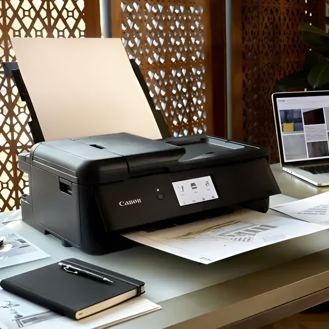 A Canon Printer Is Sitting on A Desk — Ink n' Toner Forster in Forster, NSW