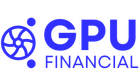 Blue logo with "GPU FINANCIAL" text and a stylized fan graphic.