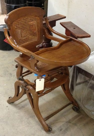 Repaired Highchair — Mountainside, NJ — Maxwell's Furniture Restoration