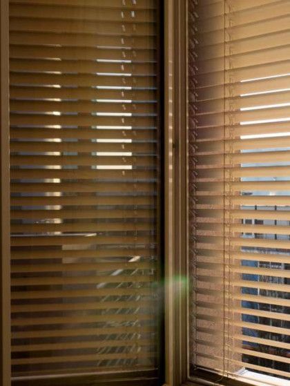 Custom window blinds in a living room in Olympia, WA