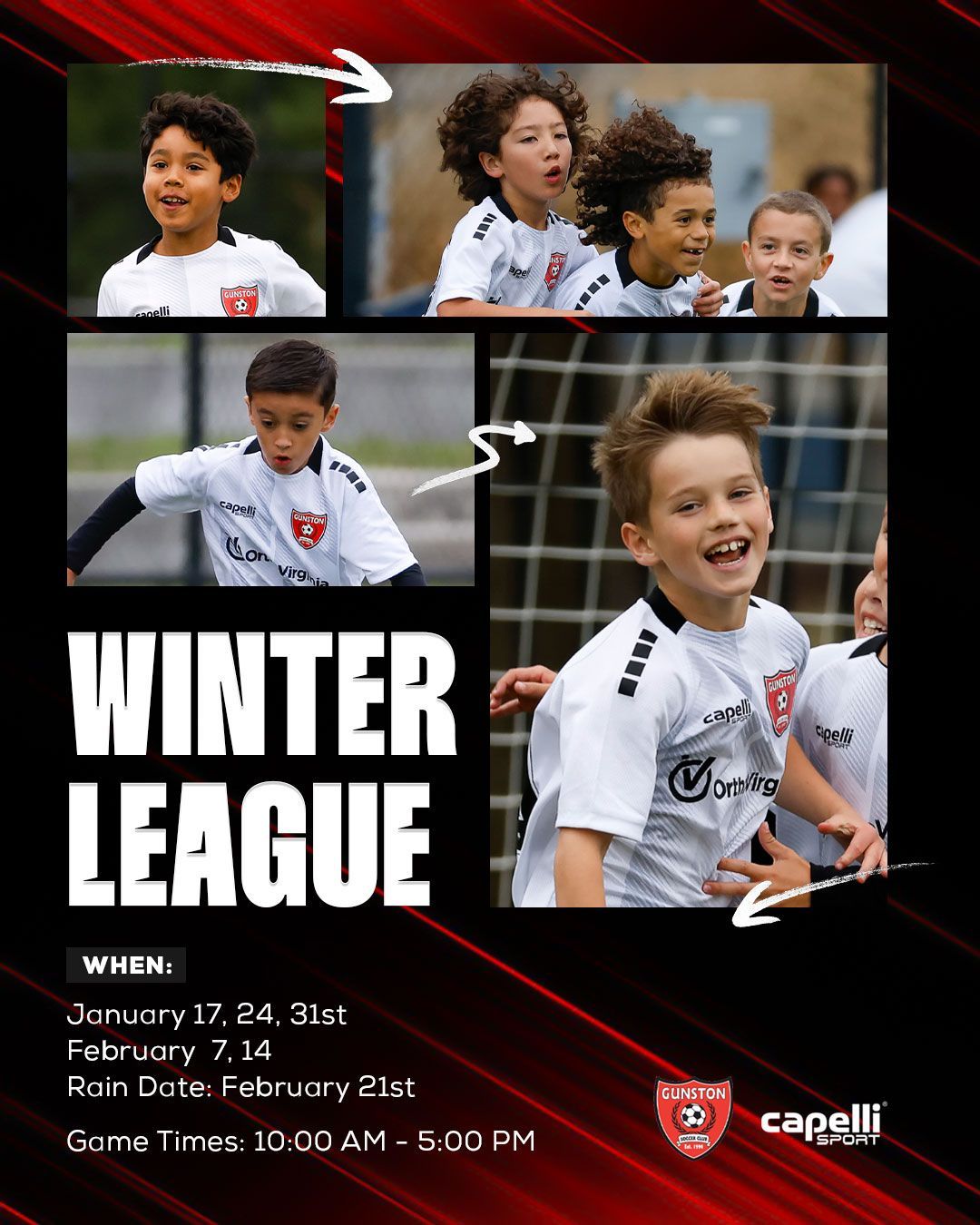 Poster for the Gunston Outdoor Winter League