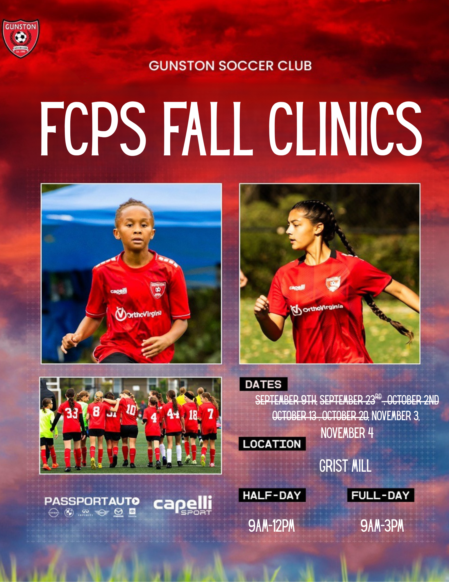 Poster for the Gunston Summer Camp Series