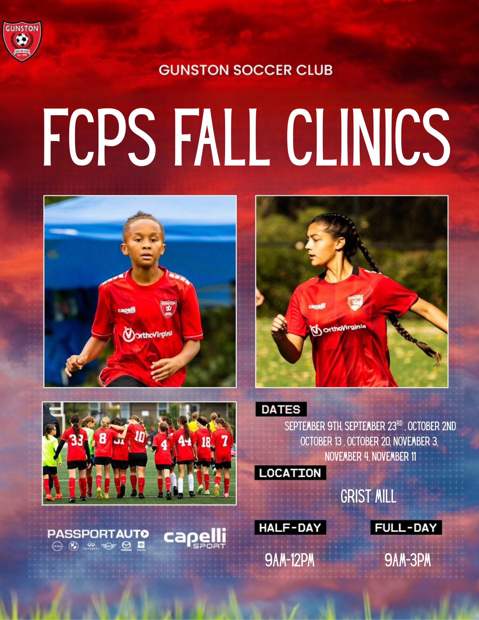 Poster for the Gunston Summer Camp Series