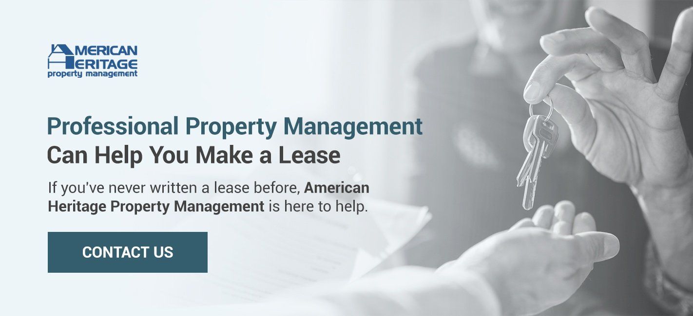 professional property management can help you make a lease