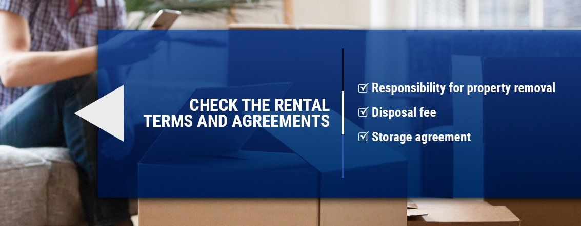 check the rental terms and agreements