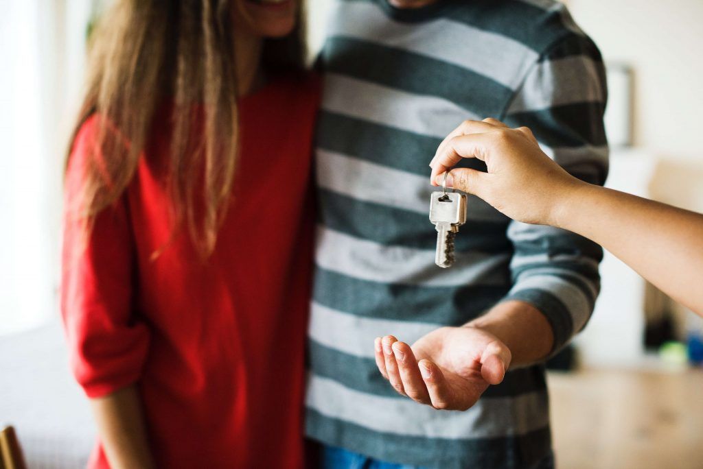 receive keys to new home