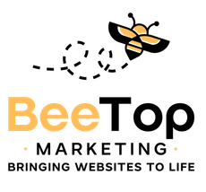 Logo with abstract shapes and the word "Blank".