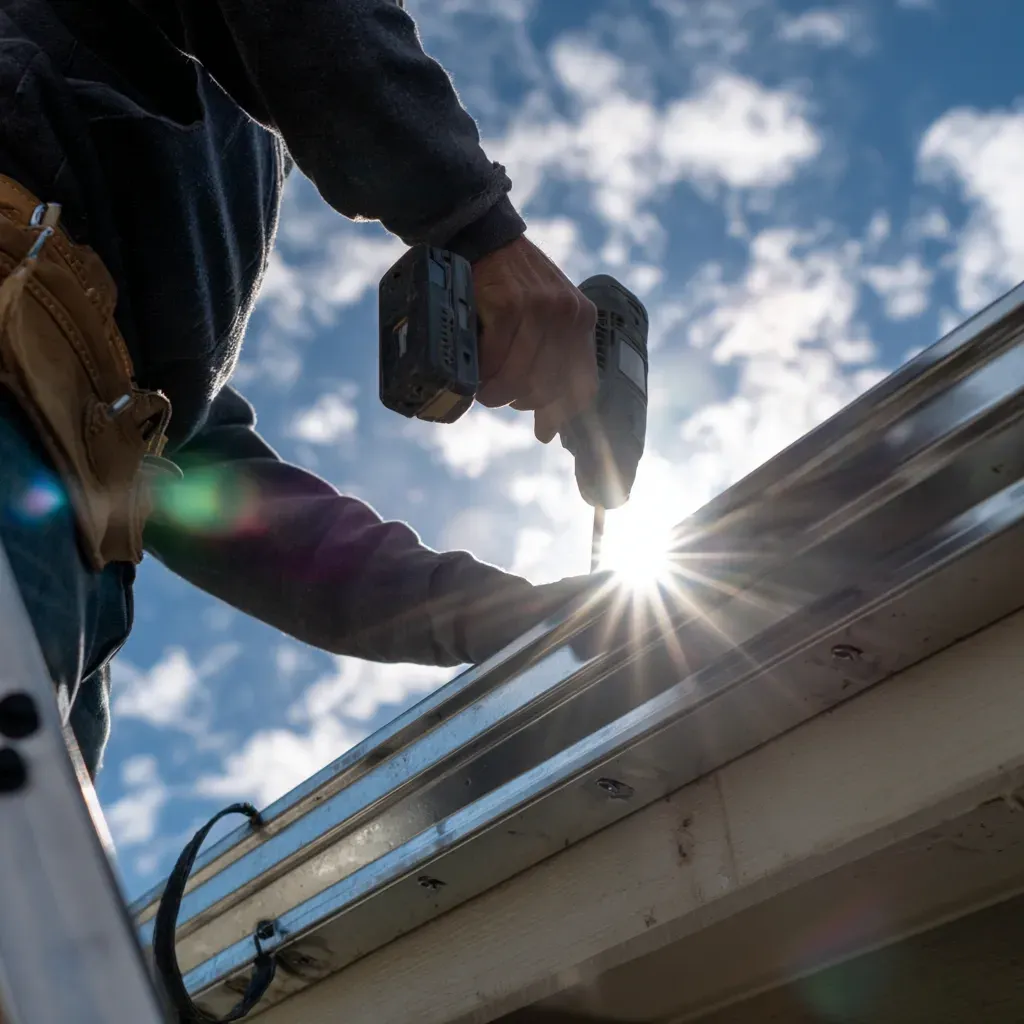 Roofing trim services in Joliet IL include gutter downspout extensions, soffit mold removal, fascia caulking, and fall and spring gutter maintenance packages.