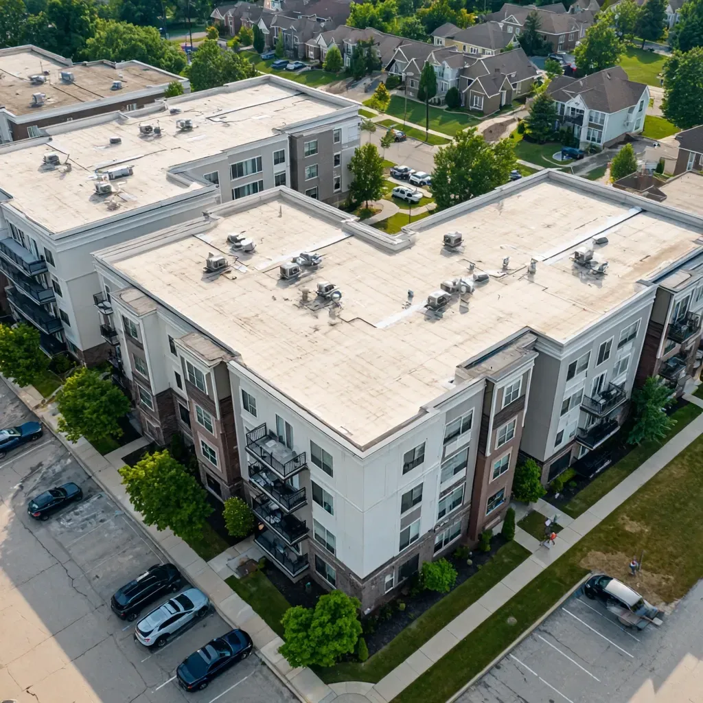 Our Joliet IL commercial reflective roof installations reduce rooftop temperatures using white thermoplastic membranes and reflective elastomeric coatings.