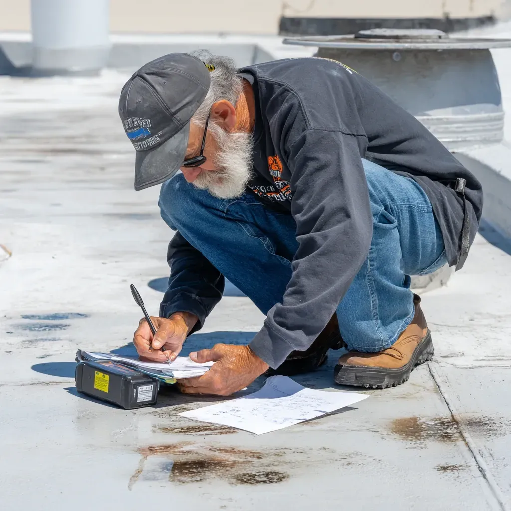Elastomeric roof sealing Joliet IL restores aging commercial roofs with flexible coatings, cool roof reflectivity, and seamless edge-to-edge sealing.
