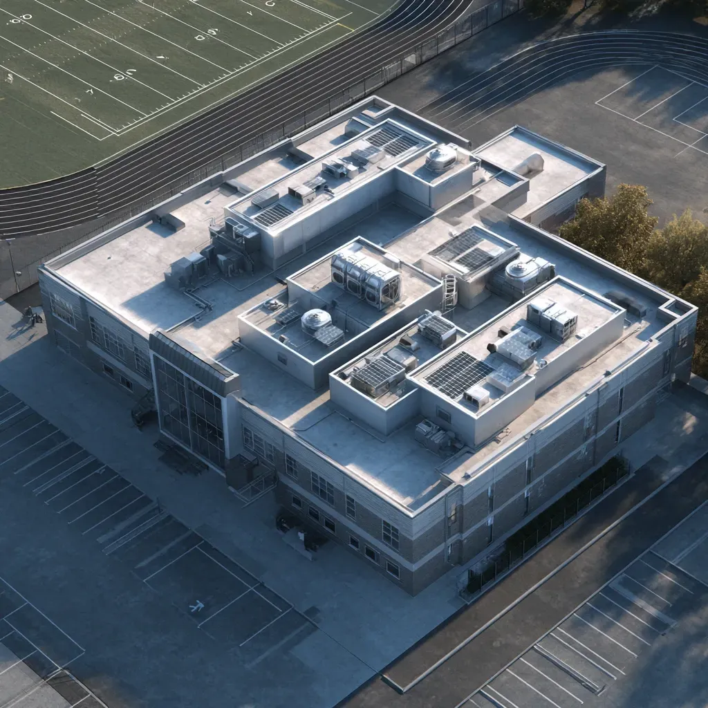 We offer TPO commercial flat roof installation Joliet IL with moisture detection pre-scan, roof insulation design, and edge-to-edge seam welding.