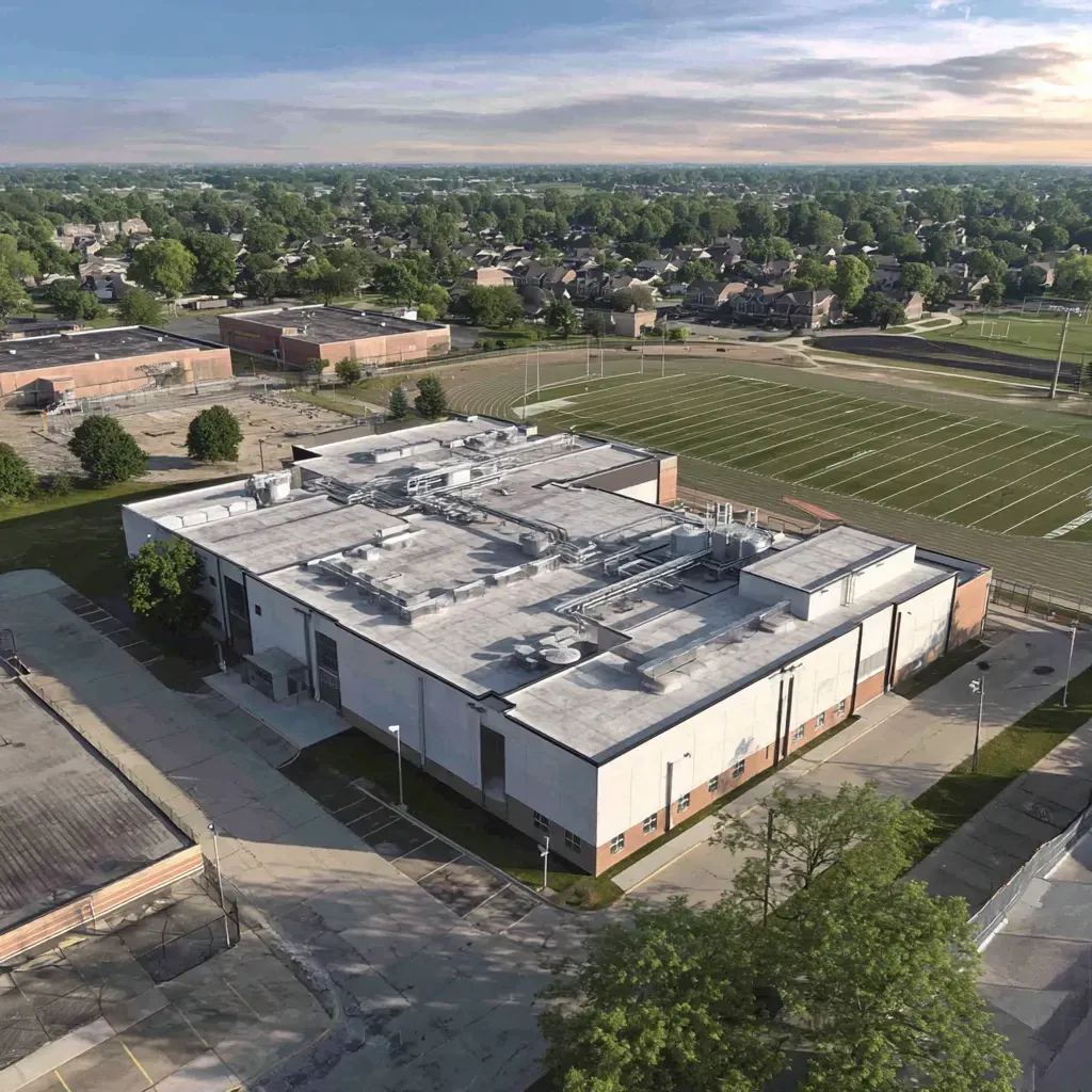 Acrylic roof sealing Joliet IL includes fast-dry coatings, slope reinforcement detailing, and algae-blocking reflective top layers for flat commercial systems.
