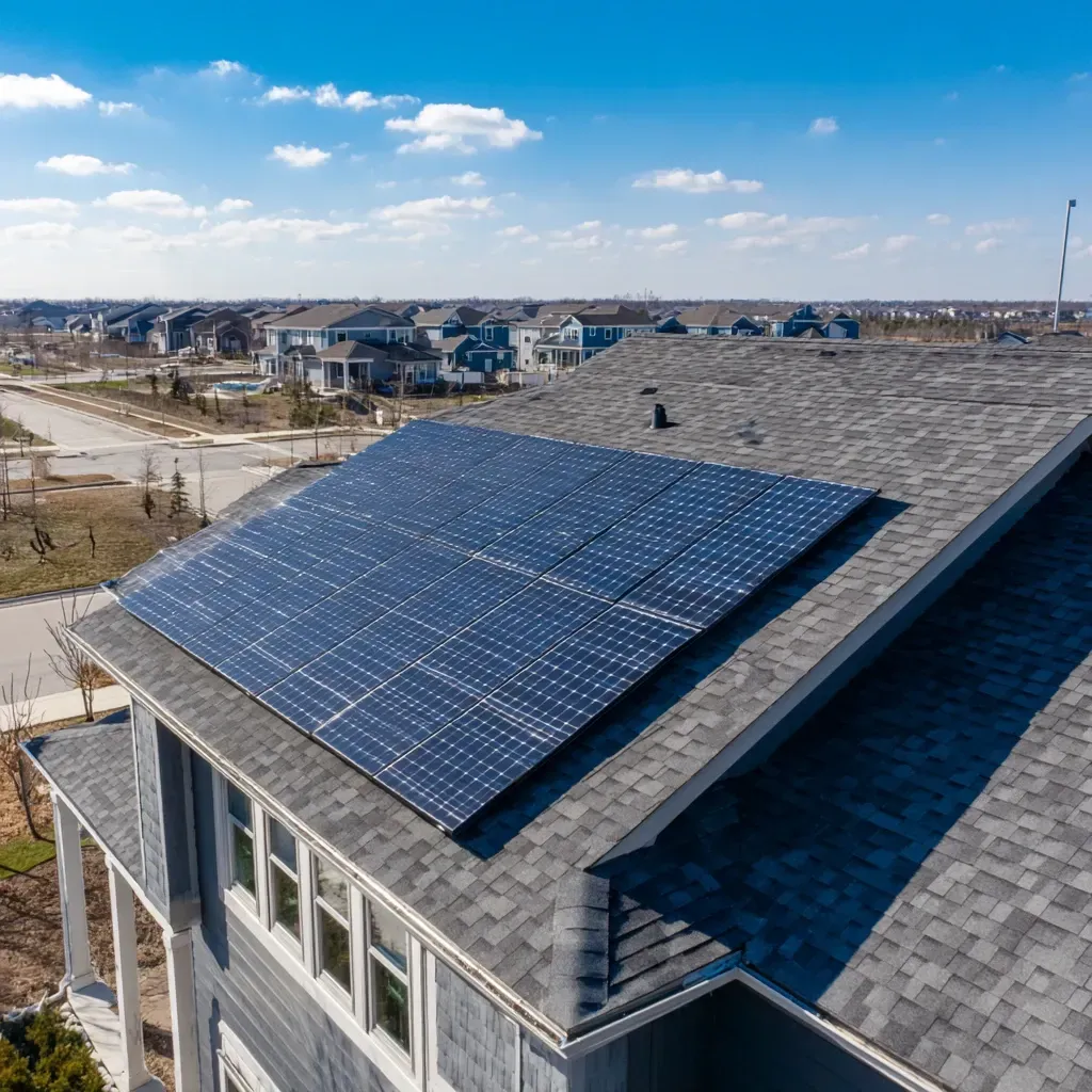 Joliet IL solar roofers install solar edge flashing, rail-less solar shingle systems, inverter platforms, and full-service energy storage infrastructure.