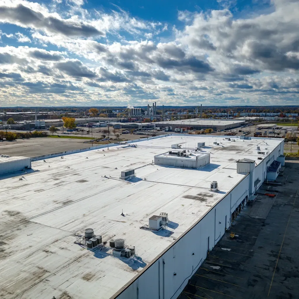 Commercial roofing Joliet IL contractors install TPO membranes, EPDM rubber roofs, PVC systems, and modified bitumen torch-down solutions for flat and low-slope commercial buildings.