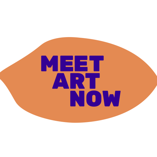 Oranje abstracte vorm met 