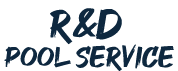 It is a logo for r & d pool service.