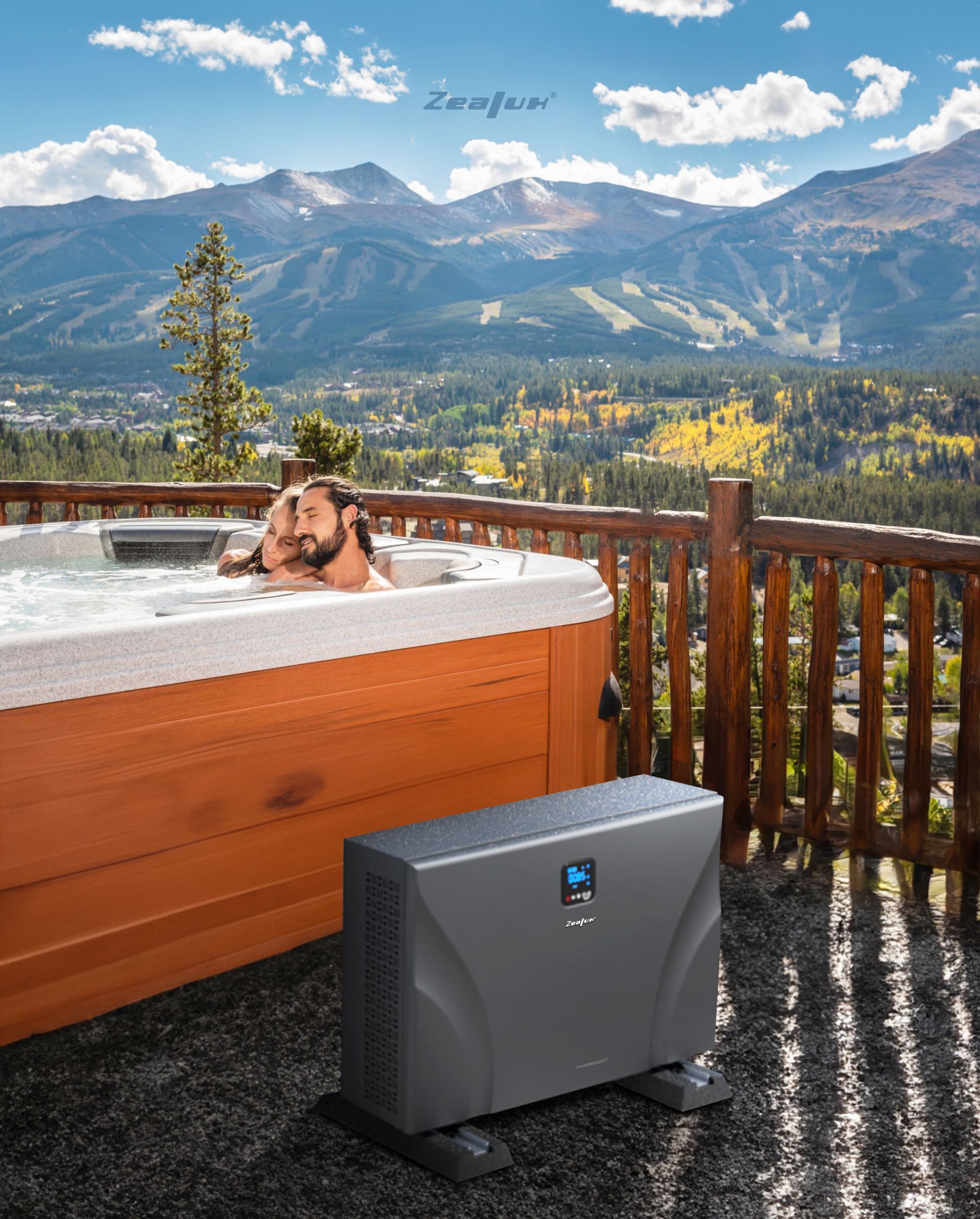 Commercial Hot Tubs with Air Source Heat Pumps