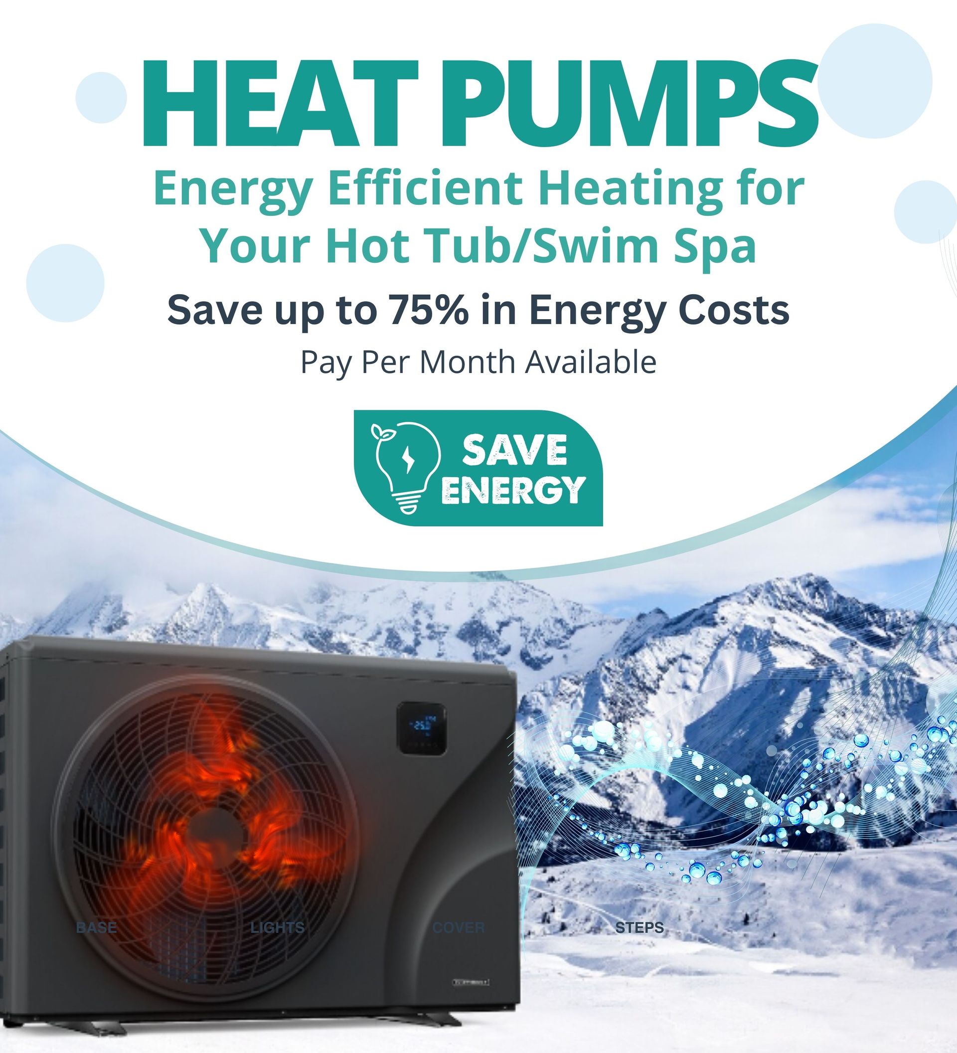 Heat pumps hot tubs