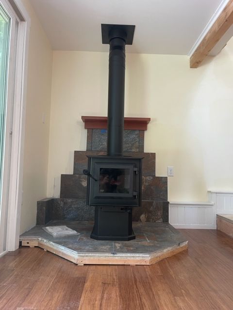 Modern Chimney in Rock House - Mckinleyville, CA - Northcoast  Chimney Sweep
