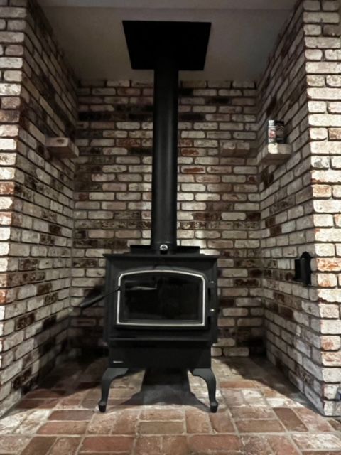 Corner Brick Chimney - Mckinleyville, CA - Northcoast  Chimney Sweep