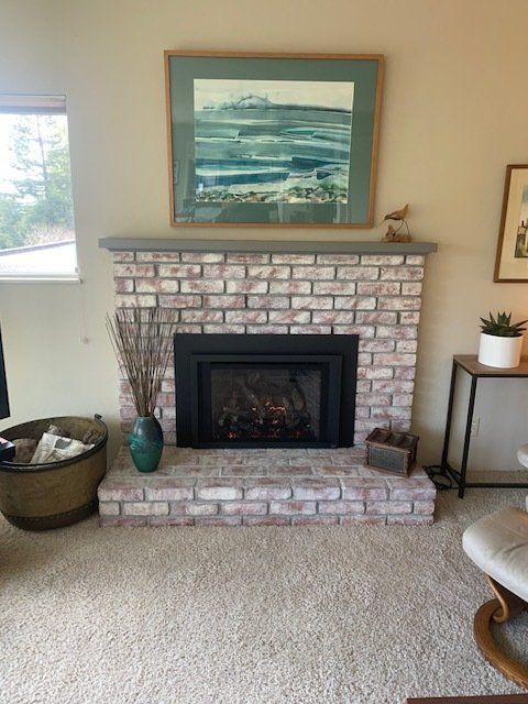 Elegant Bricked Boxed Chimney - McKinleyville, CA - Northcoast Hearth & Stoves