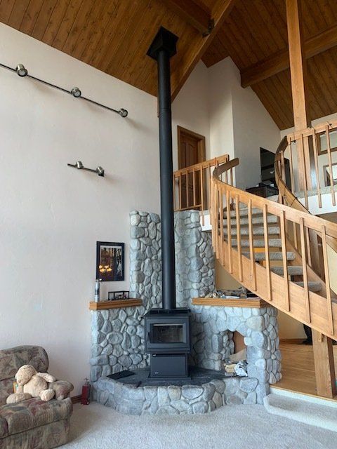 Chimney Beside The Stairs - McKinleyville, CA - Northcoast Hearth & Stoves