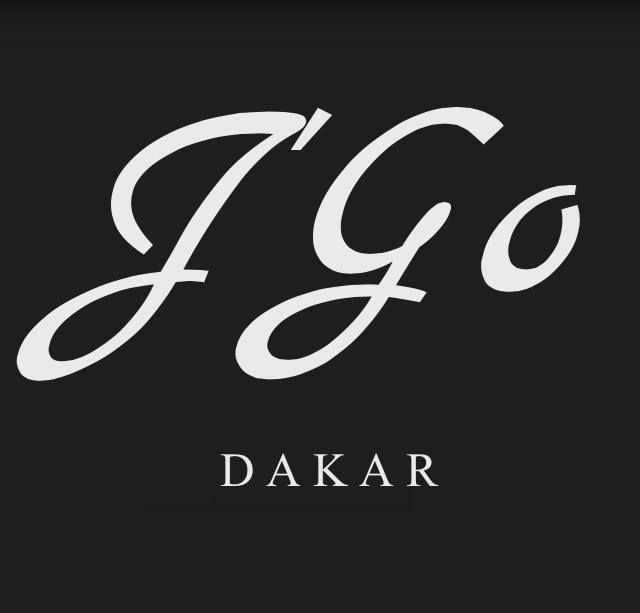 Un logo noir et blanc pour j go dakar