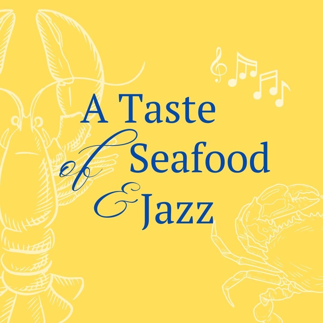 a taste of seafood menu logo for the white horse inn b&b