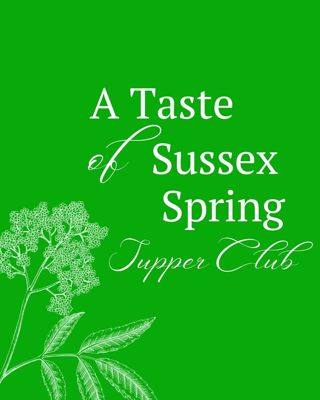 A Taste of Sussex logo for a food menu for a pub in the south downs