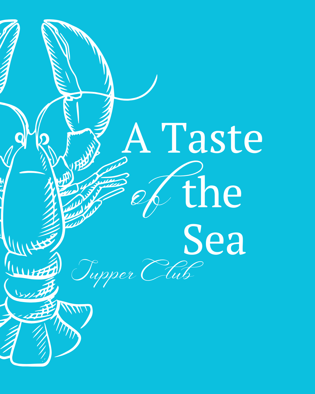 A Taste Of the Sea Logo for b&b food menu