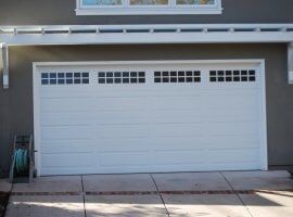 White Garage Door With Window — Garage Door in Sta Rosa, CA
