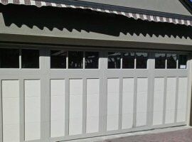 Garage Door White and Gray Color — Garage Door Service In Santa Rosa, NC