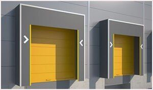 Yellow Garage Doors — Commercial Garage Service in Santa Rosa, CA