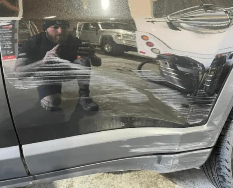 Scratches on Car Paint — Jake’s Car Detailing in Tamworth, NSW