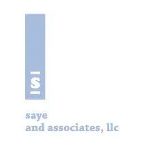 A blue vertical rectangle with the letter S and two horizontal lines, over the text 