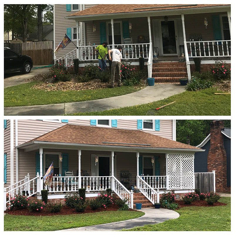 before & After landscaping services