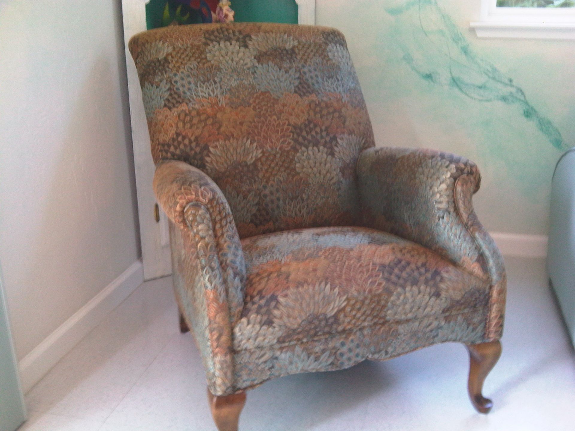 Chair with a Floral Pattern — San Jose, CA — Upholstery Specialists
