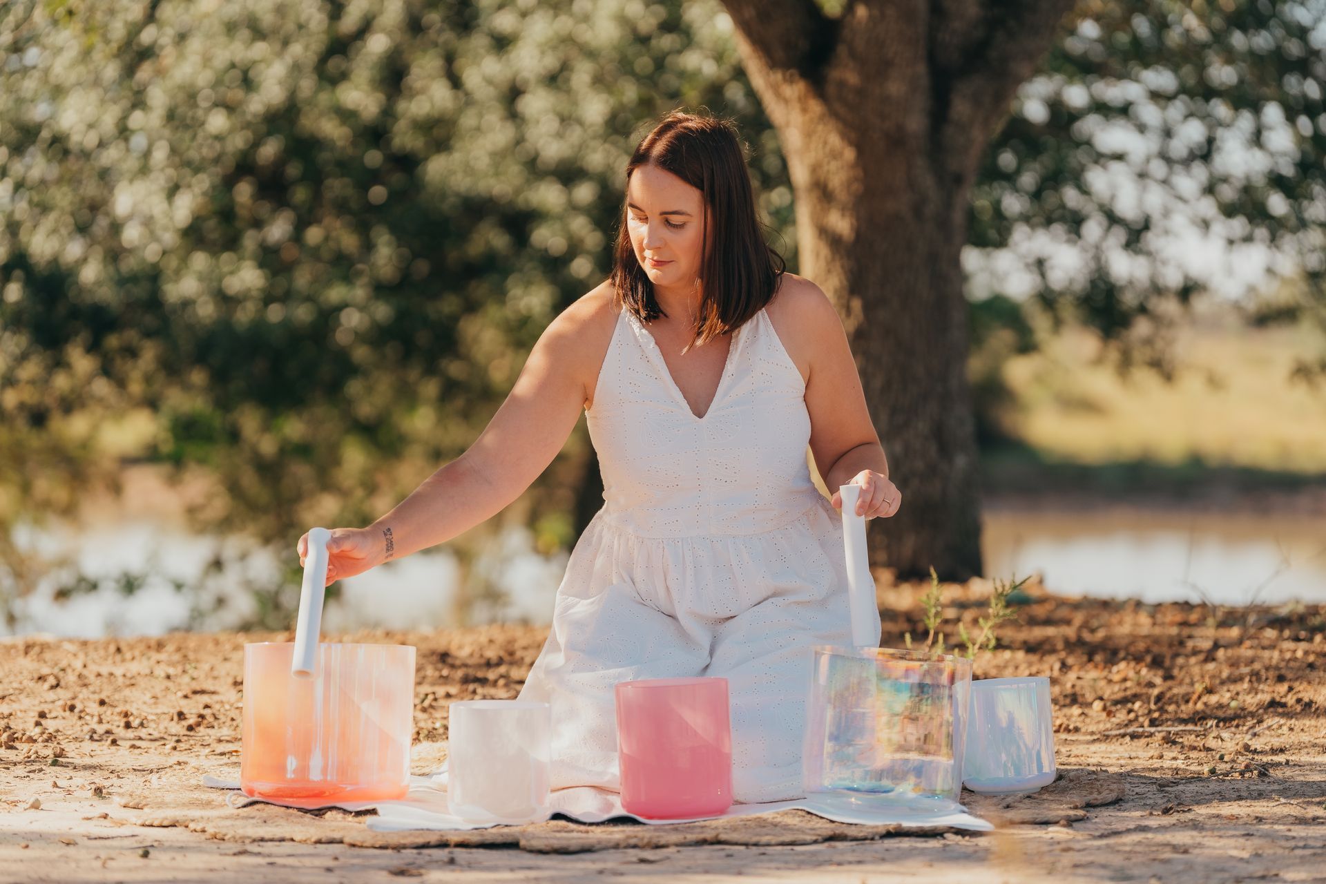 Horse yoga goat yoga 