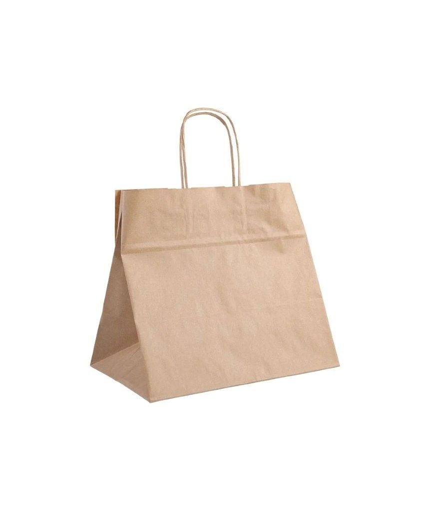 Shopper carta kraft per delivery e take away