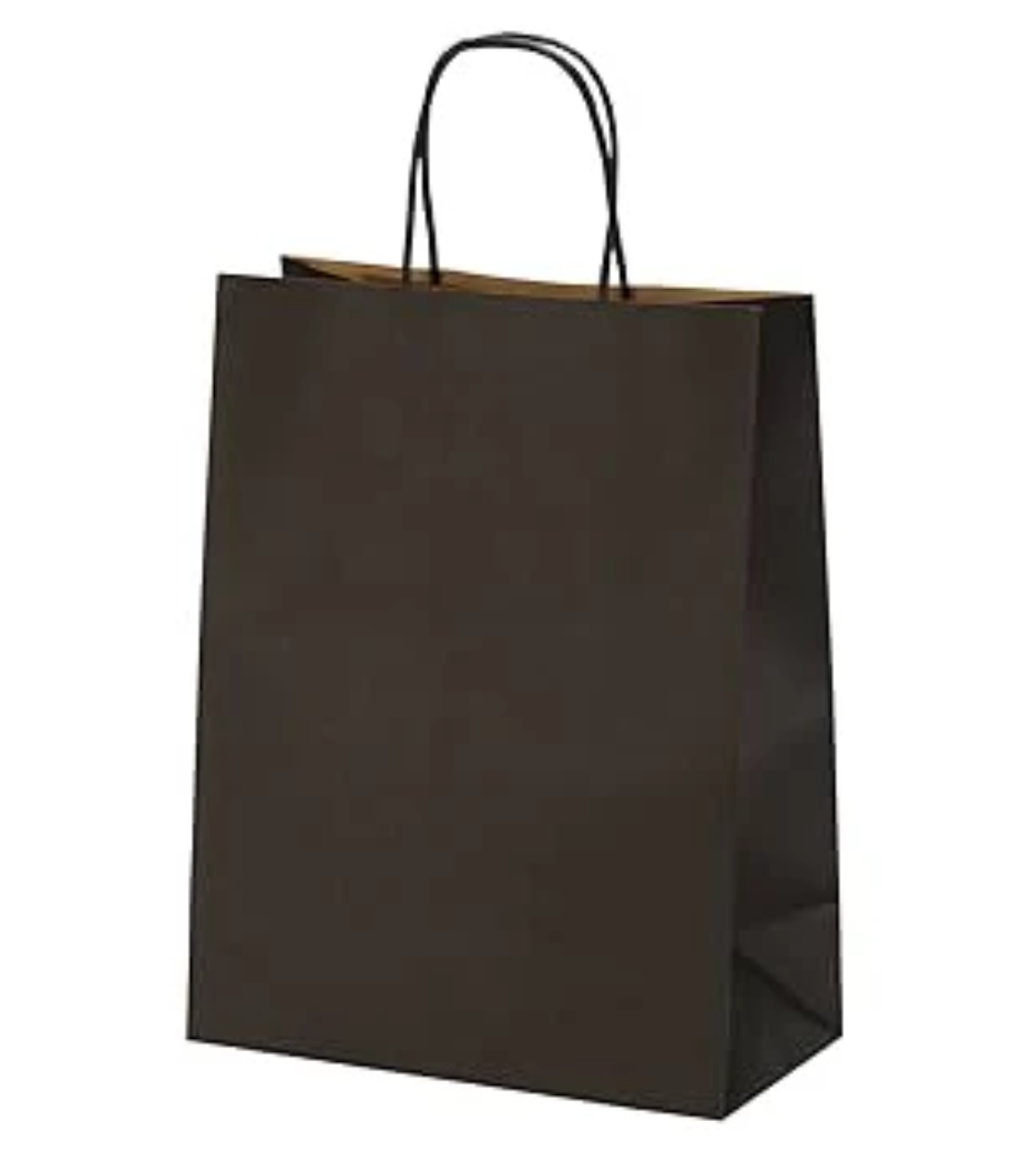 Busta in carta kraft nera per negozi
