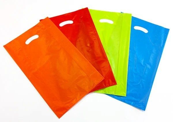 Buste in plastica con manico a fagiolo