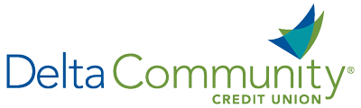 Delta community credit union logo on a white background
