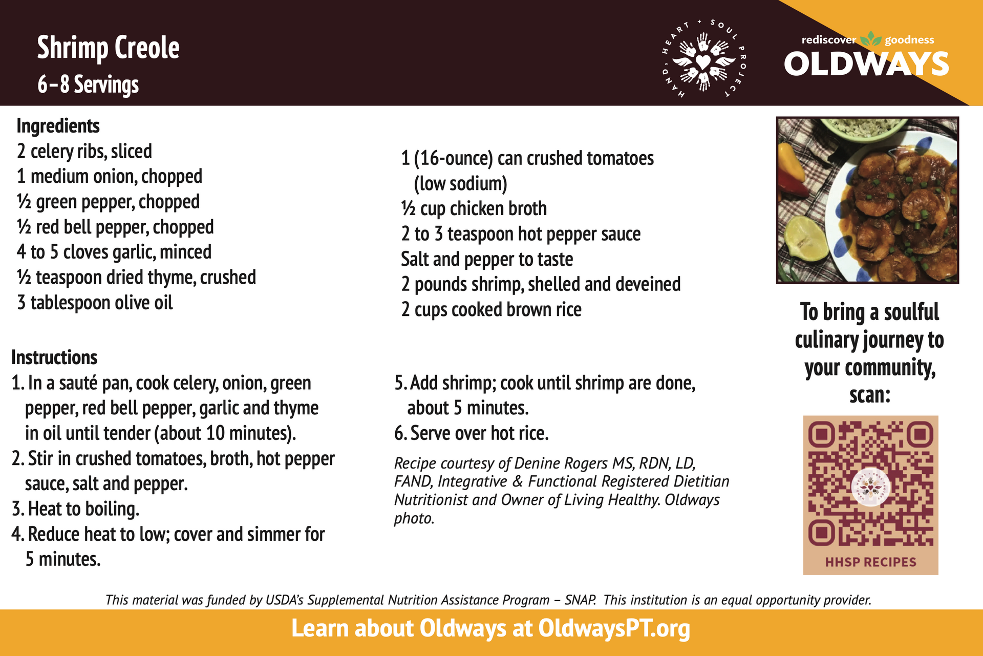 A recipe for shrimp goes by the name shrimp goals